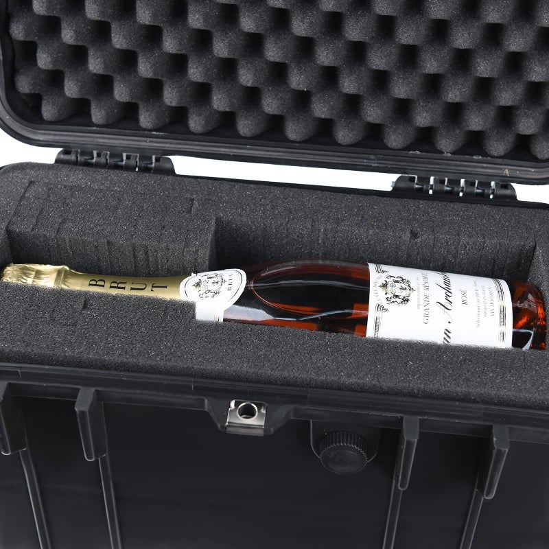 MEIJIA All Weather Waterproof Hard Camera Case With Customized Fit Foam Included, Elegant Black,Fit for Drones,camera,lens,16.26x8.66x13.39inches - Image 2